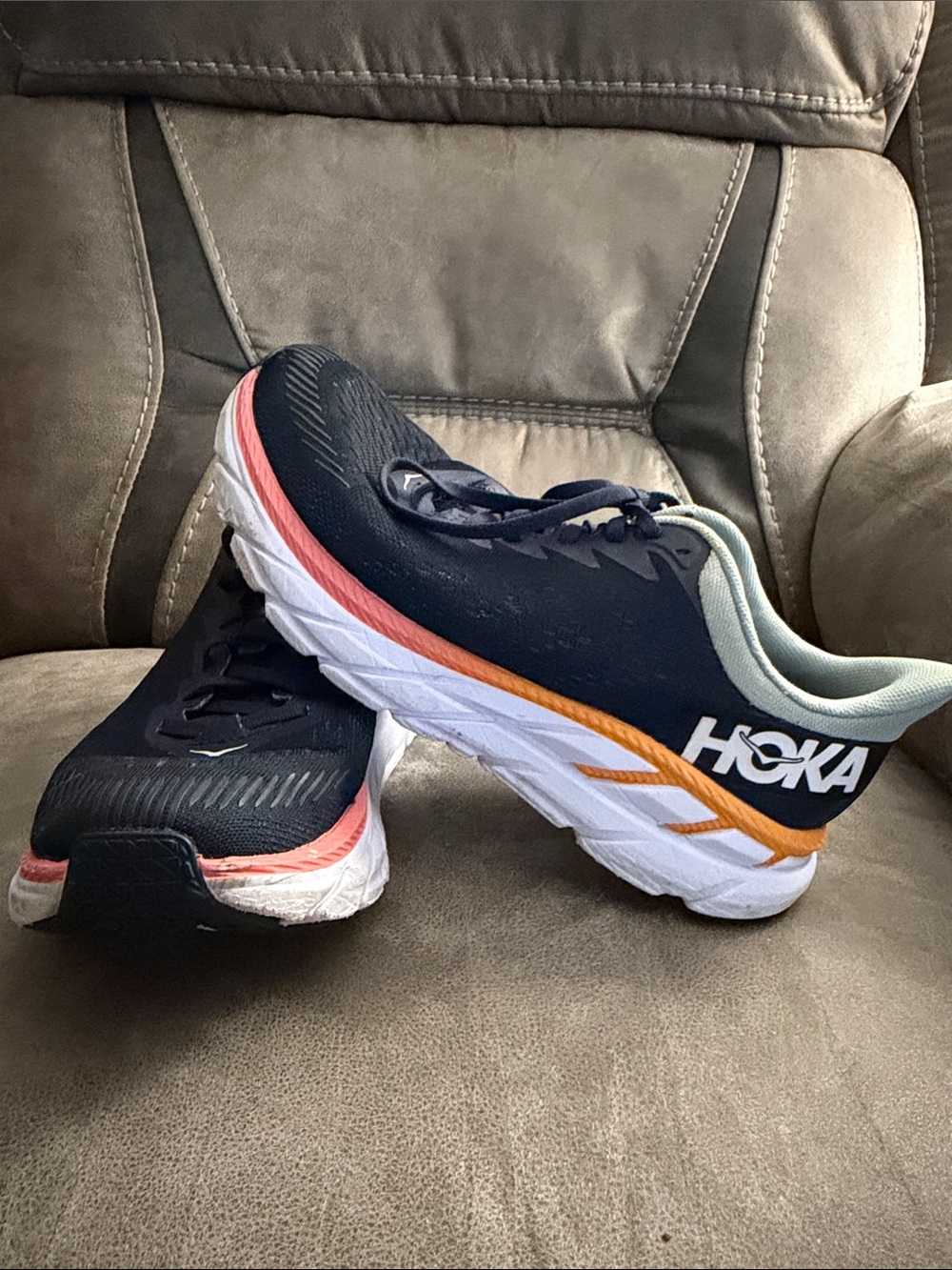 Hoka One One Clifton 7 Women's Size 7 Running Shoes Blue - Picture 2 of 7
